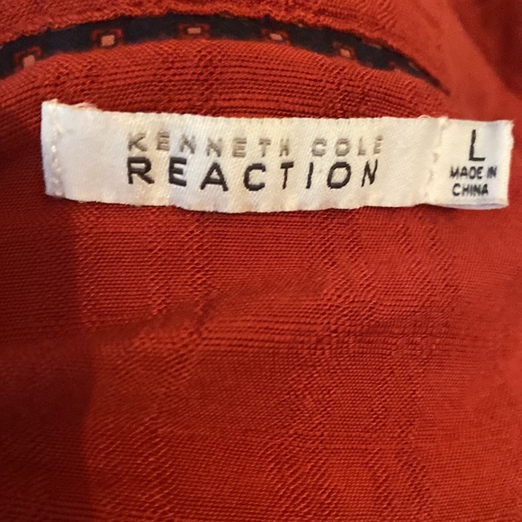 🦋Kenneth Cole Rust Shirt Dress , SZ L🦋 - Picture 8 of 9
